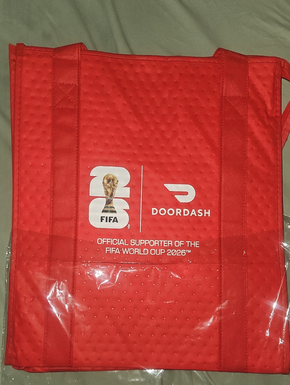 Fifa Doordash Red Insulated Tote Bag - Men Bags